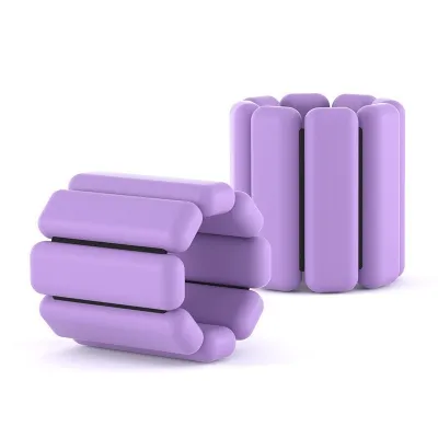 2pcs Adjustable Magnetic Silicone Weighted Bands for Arms & Ankles 500g/900g Low-Profile Wrist Ankle Weights for Women Fitness Boxing Running Yoga (负重手环 可调节 隐形 硅胶 磁吸)