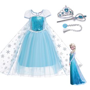 [HÀNG LOẠI 1] Váy Elsa dài 11-34kg Đầm công chúa hóa trang cho bé gái