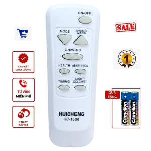 Remote đầu bấm từ xa quạt đa năng HC 1088 - Hàng tốt kèm pin - Điều khiển đa năng