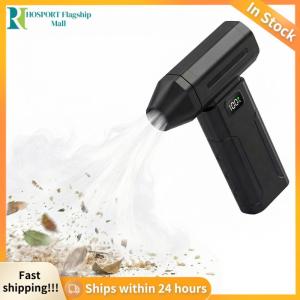 【HFM】 Powerful Air Blower 5-Speed Handheld Portable Dust Blower Electric Dryer 6000mAh Screen Display for Car Computer Home Office Dust Cleaning