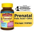 วิตามินรวมสำหรับคนตั้งครรภ์ Prenatal Folic Acid + DHA 200mg 60/ and 70 Softgels (Nature Made®). 