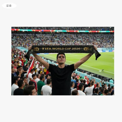 FIFA World Cup 2026 Fan Scarf - Velvet Polyester Football Scarf for Supporters