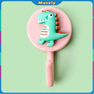 Masely Cartoon Sticky Hook Simple and Cute Little Hooks Bedroom Wall Hanging Coat Rack