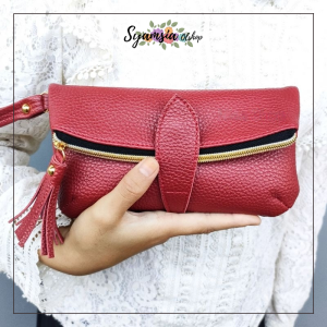 Natasha Dompet Wanita Kulit sintetis papirut Dompet Lipat panjang Terbaru 2024 Simpel Lucu cantik