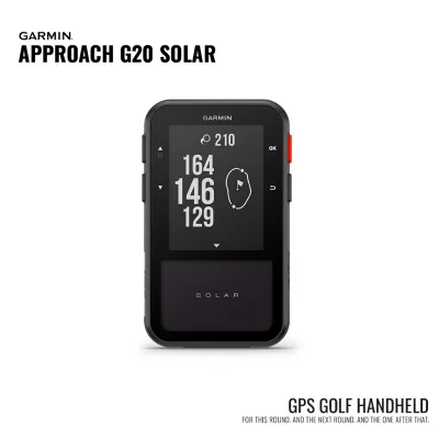 Garmin Approach G20 Solar เครื่องบอกระยะระบบ GPS สำหรับนักกอล์ฟ (รับประกันศูนย์ไทย)