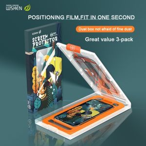 WSKEN Pelindung Skrin iPhone for iPh 17 ProMax/16 Kaca Terkeras HD Privasi Perlindungan Penuh Bebas