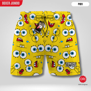 Best Seller - Boxer Psycho Jumbo | Celana dalam kolor pria besar | Celana pendek boxer pria big size | Celana tidur boxser