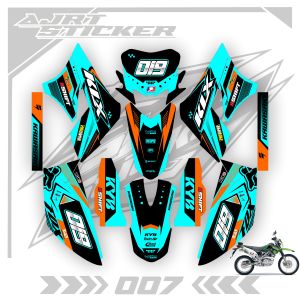DECAL KAWASAKI KLX LAMA - BOLEH REQUES NAMA DAN NOMOR . AJR.RA.007