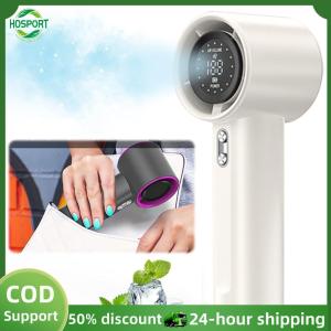 【HOSPORT】Handheld Turbo Fan 100 Speeds Portable Turbo Fan LED Display Electric Cooling Fan Mini Personal Fan for Camping Hiking【1-3 days delivery】