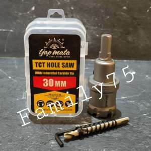 Tjap Mata hole saw TCT 30mm Bor pelubang baja stainless besi alumunium