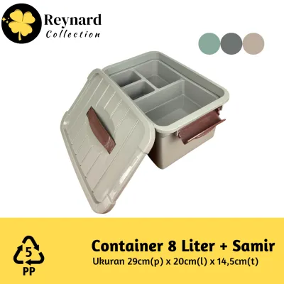Container 8 Liter Samir Box Hajatan Container Serbaguna 8L Storage Box Estetik High Quality
