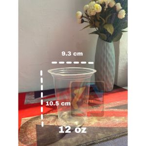 GELAS POP ICE/GELAS BUBBLE/GELAS OZ/GELAS PLASTIK BUBBLE TEBAL STARINDO ISI 50 PCS UKURAN 12OZ 14OZ 16OZ 7 gram