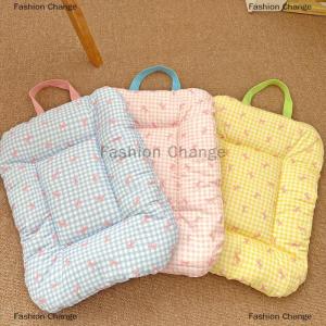 [COD] Fashion Change Soft Sweet Checkered Bow Pet Cotton Mattress Four Season Universal Cat Dog Mattress Pet Bed Furniture Pet Supplies Accessories
