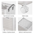 【sg】HXR Foldable Laundry Basket With Wheels Waterproof Large Capacity Dirty Clothes/Toy Organizer/Snack. 