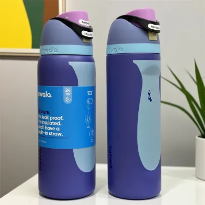 SG Owala FreeSip 24Oz32Oz Insulated Stainless Steel Water Bottle with Straw BPA-Free Sports