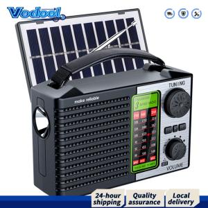【Fast delivery】 Portable AM FM SW Radio with LED Flashlight BT Speaker Full Band Radio Emergency Radio for Outdoor Camping and Emergency