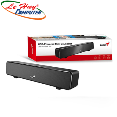 Loa GENIUS Soundbar 100 USB (Màu đen) - Hàng chính hãng