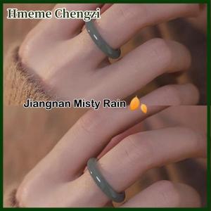 Hmeme Couple Rings Same Liuli Ring For Fashion Candy Color Transparent Finger Ring