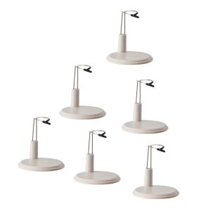 YOUSHI TOP 6pcs Ngăn ngừa sự nghiêng Giá trưng bày  Hỗ trợ kim loại Màn hình máy tính để bàn Giá đỡ búp bê  Giá đỡ búp bê nhồi bông Phụ kiện búp bê Khung hỗ trợ  Quà tặng đồ chơi búp bê cho trẻ em