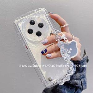 เคส Phone Case OPPO Find X8 FindX8 Pro OPPOFindX8Pro 5G Ins เคสโทรศัพท์ การ์ตูนแฟชั่นที่สร้างสรรค์กันตกกันกระแทก2025หมีน่ารักกำไลข้อมือลูกปัด Cover