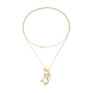 Phản quang multiangle Vòng Cổ Chuỗi vòng xương đòn với dễ dàng điều chỉnh chiều dài OT Clasp thời trang Quà Tặng