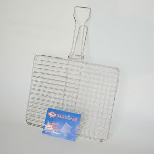 Vỉ nướng hộp inox 304 Tiến Độ kẹp nướng thịt cá inox phên nướng inox