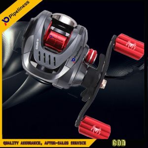 Pipeiness Máy Câu Ngang Máy Câu Ngang Hệ Thống Phanh Kép Máy Câu Ngang 8KG Lực Kéo Tối Đa 19 BBs 7.2:1 Máy Câu Cá Tay Cầm Bằng Hợp Kim Tốc Độ Cao