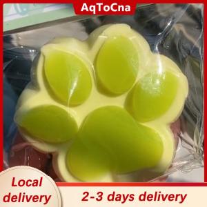 [COD] AqToCna Ship within 24 hours Soft Sticky Texture Silicone Green Grape Cat Paws Toys Slow Rebound Decompression Toy Reduce Stress Kids Toys Gifts