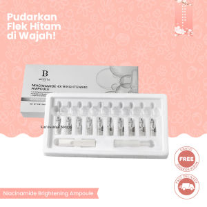 READY STOCK [ORIGINAL + BPOM] Premiere Beaute Booster Essential Niacinamide 4x Brightening Ampoule BPOM 1.5ml*10pc Serum ampul Perawatan Semua Jenis Kulit Pemutihan Putih Glowing Cerah Murah banget
