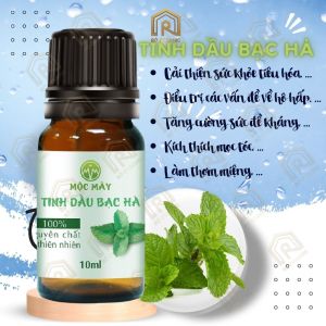 (HCM)Bạc Hà 10ml Tinh Dầu Thiên Nhiên Nguyên Chất Bạc Hà Tạo Cảm Giác Sảng Khoái Mát Mẻ Thơm Tho - Rô Organic