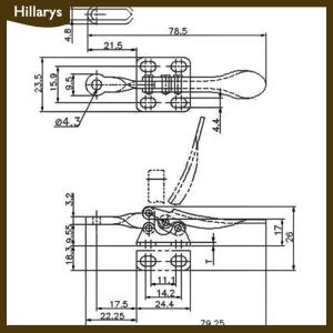 [Hillarys] ที่หนีบ GH-201A แบบปลดเร็วเครื่องมือหนีบสลับแนวตั้ง