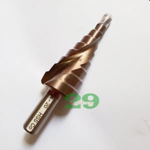 Mũi khoan tháp Mũi khoan tầng 4-20 chuôi trong siêu cứng khoan inox tiện dụng