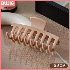 BUJIG คลิปหนีบผมซิลิโคนสำหรับผู้หญิงแบบใหม่คลิปหนีบผมรูปฉลามแบบนิ่มทนทานต่อการกระแทกสำหรับกีฬากลางแจ้งขี่จักรยาน