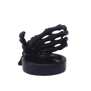 EKILLERLY Exquisite Skeleton Hand Candlestick Unique Handmade Halloween Skeleton Statue Funny Resin Art Gothic Candle Holder Halloween