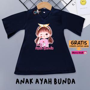 gaun bayi anak mama papa DTF printing promo gratis striker custom nama anak 0-3 thn bahan sun crepe lembut dan tebal