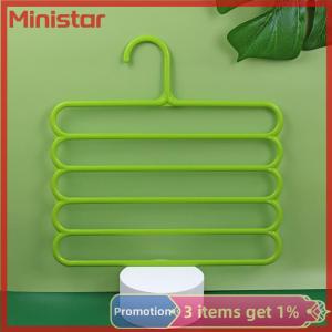 Ministar Clothes Hangers Trousers Hangers Holders Closet Storage Organizers 5 Layers Pants Towel Scarfs Racks Storage Organization