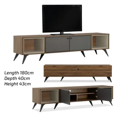 [A-STAR] MIKO TV Console cabinet in Scandinavian Natural Beige White (FREE INSTALL)