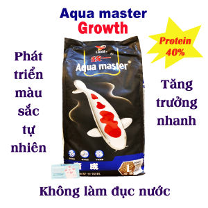 Thức ăn cho cá koi Aqua master growth 5kg giúp cá koi nhanh lớn lên màu tự nhiên và không làm đục nước (xuất xứ Đài Loan)
