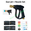 STIK GAGANG TEMBAKAN PISTOL SEMPROTAN TEKANAN TINGGI HIGH PRESSURE WATER TABUNG BOTOL FOAM LANCE FOAMLANCE GUN SPRAYER STIK JET STEAM STIM CLEANER WASHER NOZZLE QUICK RELEASE CONNECTOR ADAPTER DRAT M14 1/4 M22 14MM 22MM CUCI AC MOBIL MOTOR SNOW WASH SALJU. 
