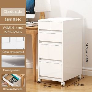 Hokaichi Office 4/5 Layer Under-desk File Cabinet Storage Cabinet Kabinet Pejabat with Wheels