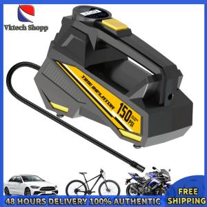 Vktech 150PSI Portable Car Inflator Pump with LED Light Bicycle Air Compressor Car Tire Inflator for Automobile Bicycle Ball