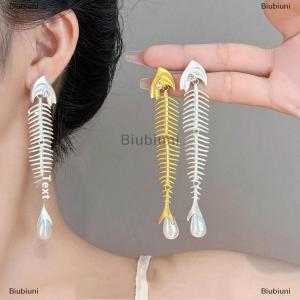 [COD] Biubiuni 1 cặp thời trang ngọc trai dangle Bông tai sang trọng tinh tế cổ điển thả Bông tai phóng đại sáng tạo độc đáo trang sức thanh lịch quà tặng