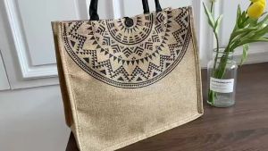 Japanese fashion casual Large capacity linen Tote Bag handbag For Women