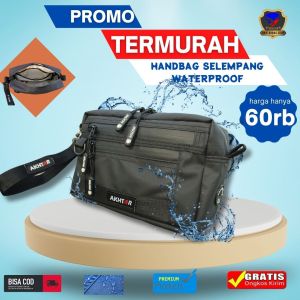 Akhtar Tas selempang handbag pria wanita distro waterproof anti air premium keren