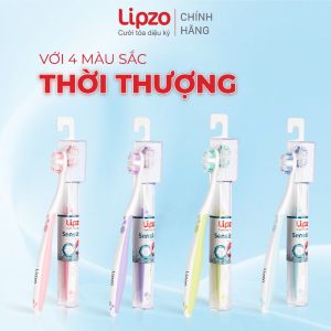 Bàn Chải Đánh Răng Lipzo Sensitive Cao Cấp Chỉ Tơ Nha Khoa Kháng Khuẩn Cho Răng Nhạy Cảm Nướu Yếu