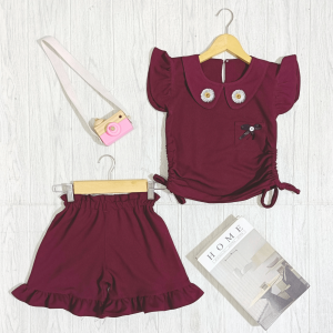Oneset Vania Anak Perempuan Terbaru Model kekinian usia 1-7 Tahun Bahan Knit