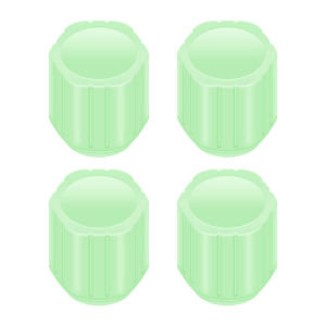 Universal  4Pcs Luminous Car Tire Valve Cap Luminous Stem Caps Cover  Waterproof Rubber Tires Valve Covers for Bicycle Motorcycle Auto BMW Benz