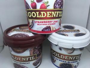 Ulasan Rinci Tentang Goldenfil Choco Crunchy 1 kg & Selai Stroberi & Bluberi