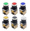 สวิทช์ ปุ่มกด มีไฟ กดติด ปล่อยดับ สวิตซ์ ปุ่ม Illuminated LED Push Button Switch Selector Switch 22mm. 