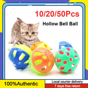 10/20/50Pcs Pet Cat Dog Toy Hollow Bell Ball Chew Birds Toys for Parrot Parakeet Lovebirds
